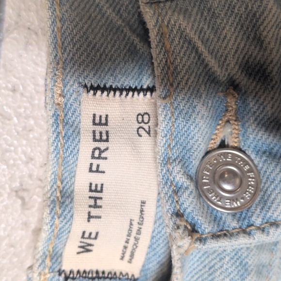Free People We The Free Now or Never Distressed Denim Shorts - 28 - Picture 3 of 5